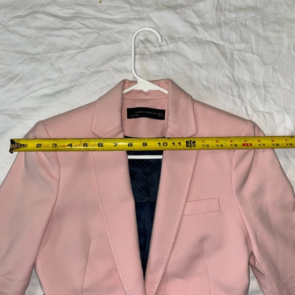 NWOT Zara light pink blazer, size XS - Picture 6 of 7